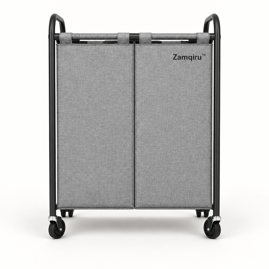 Two-Compartment Sorting Laundry Hamper main image 1